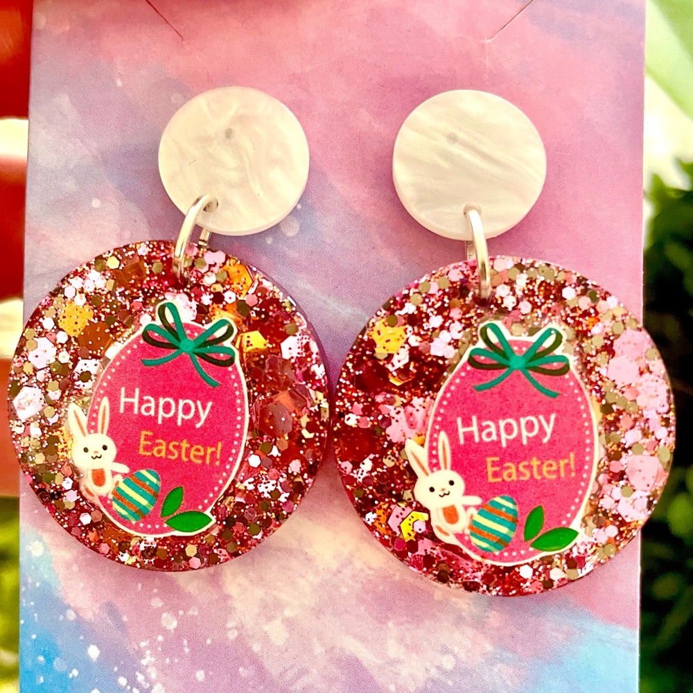 Easter Acrylic Dangle Earrings